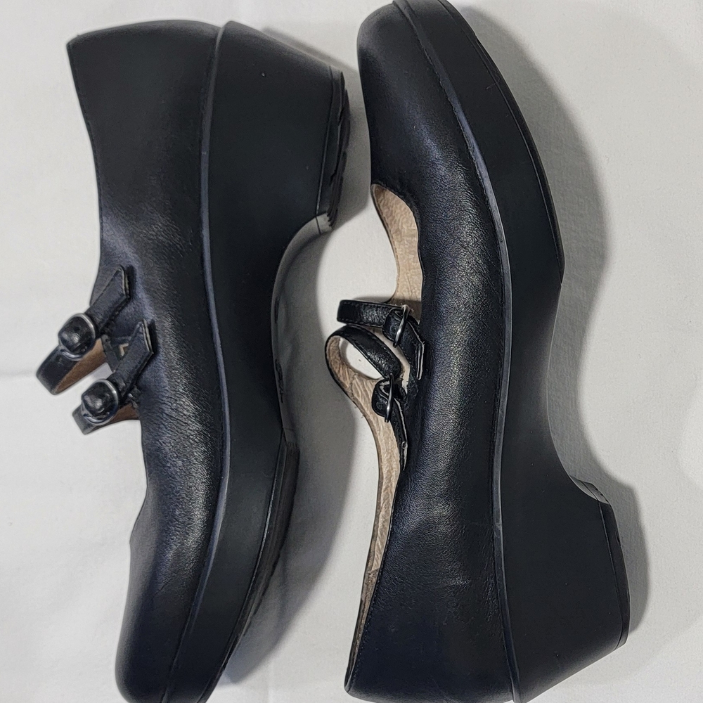 Dansko Black Leather Mary Janes - Picture 2 of 5
